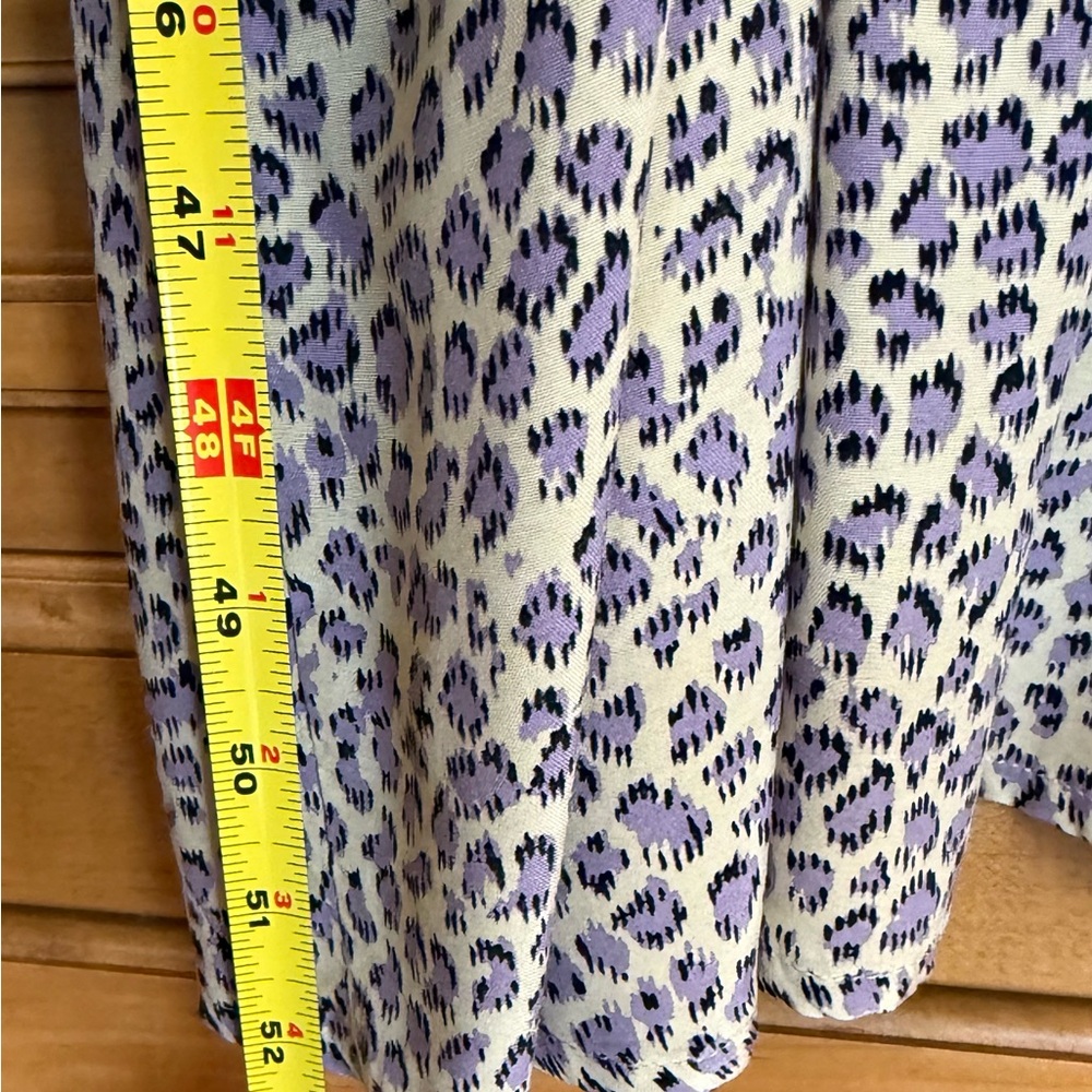 Whistles Midi Dress with Purple Leopard Print NWOT - Picture 5 of 8